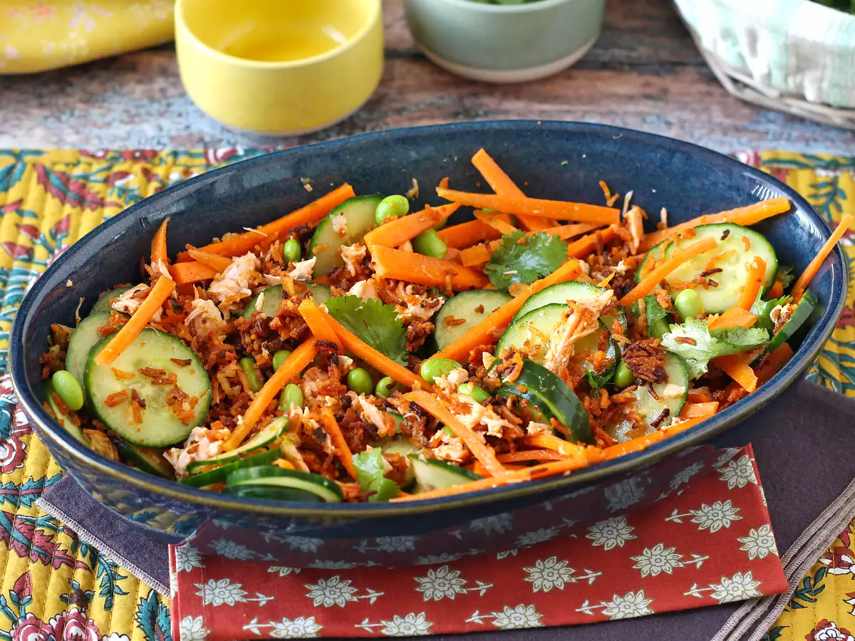 Rapea, mausteinen lohi rapea riisisalaatti! - kuva 5