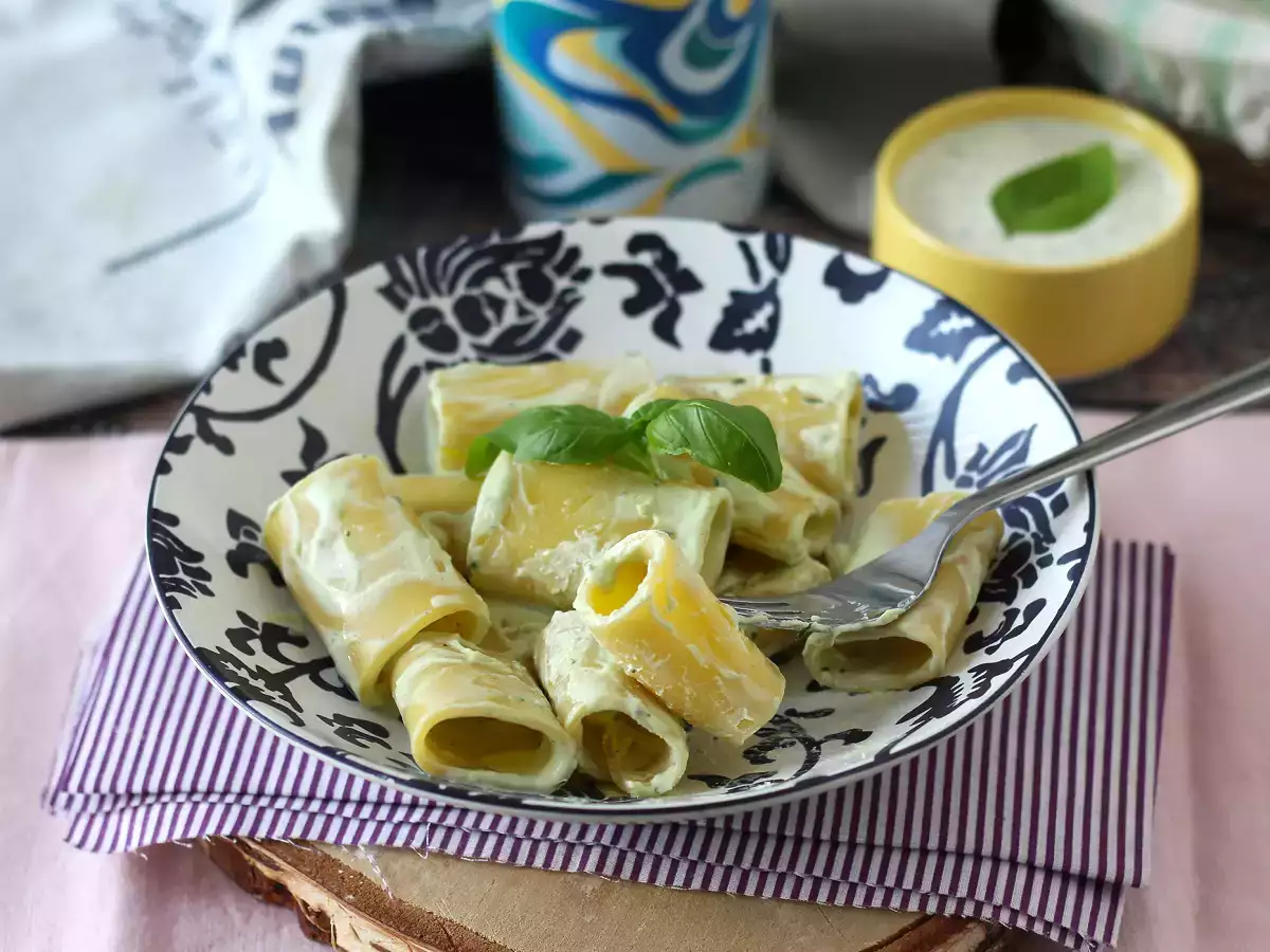 Ricotta- ja basilika-kermapasta - kuva 2