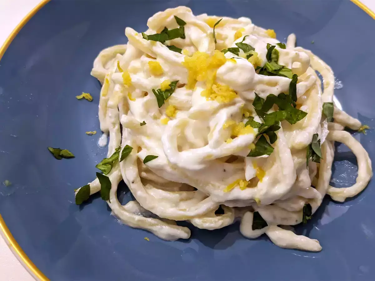 Ricotta-sitruunapasta – herkullinen ja helppo pääruoka