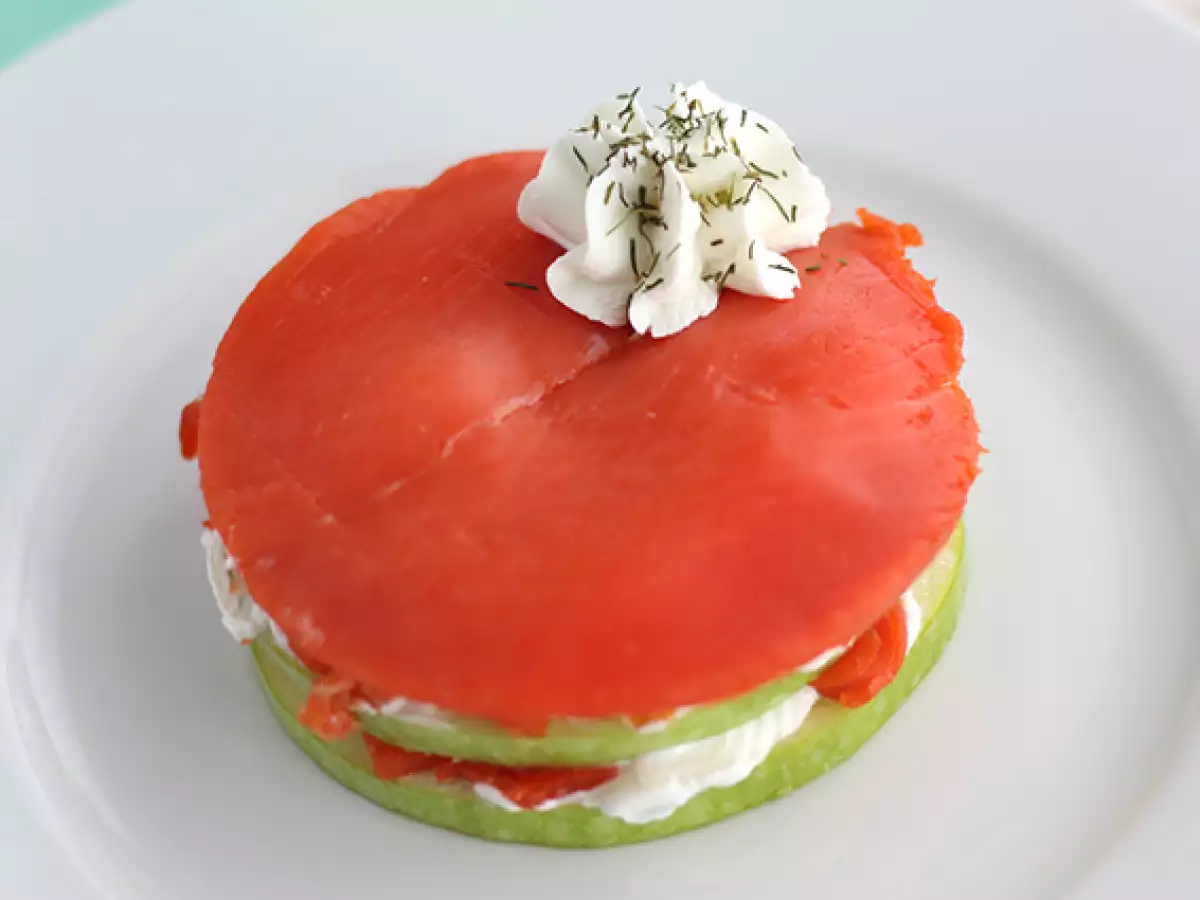 Savulohimillefeuille vihreästä omenasta - kuva 4