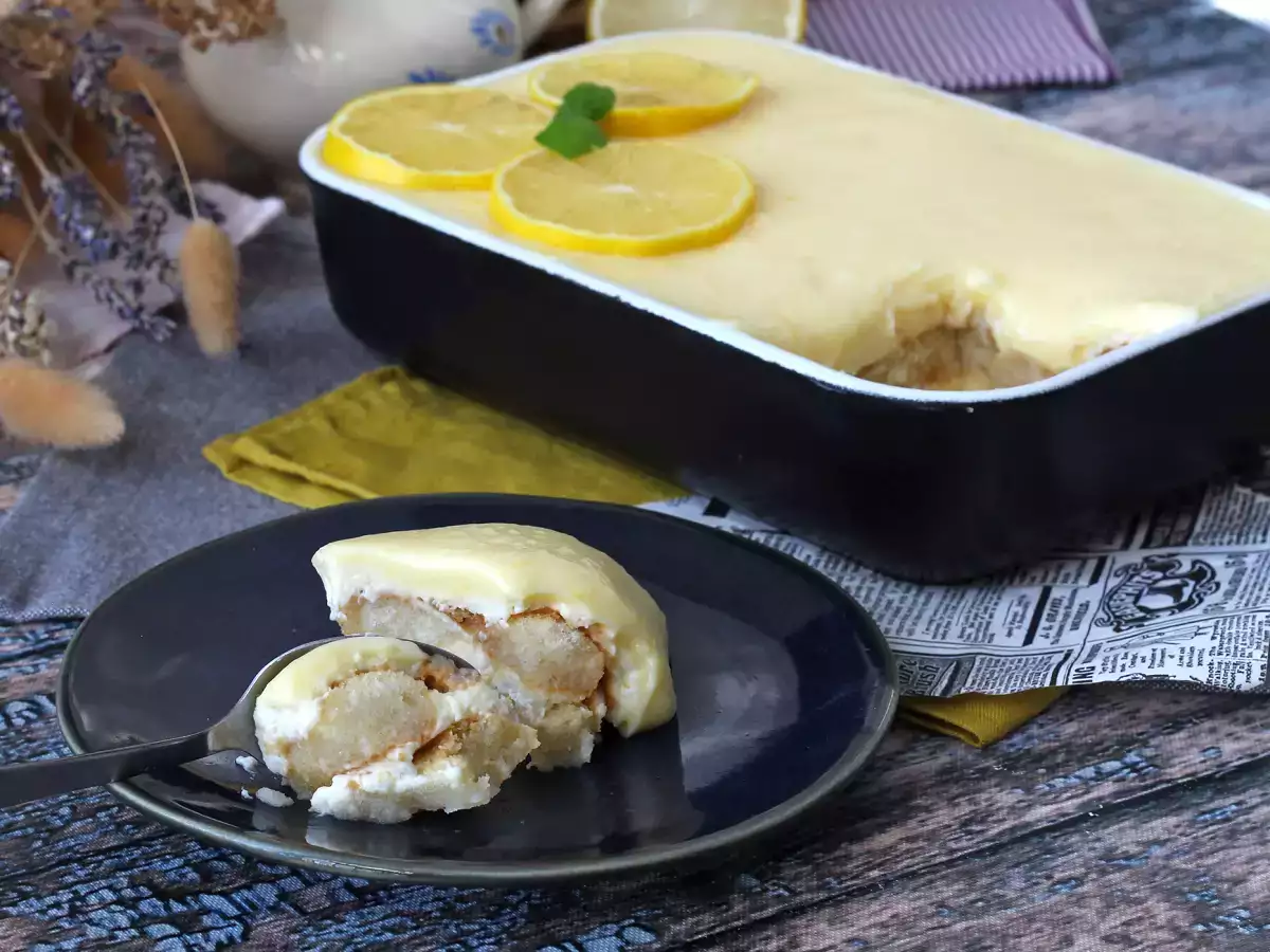 Sitruunatiramisu, klassikko, jossa on kirpeä twist - kuva 2