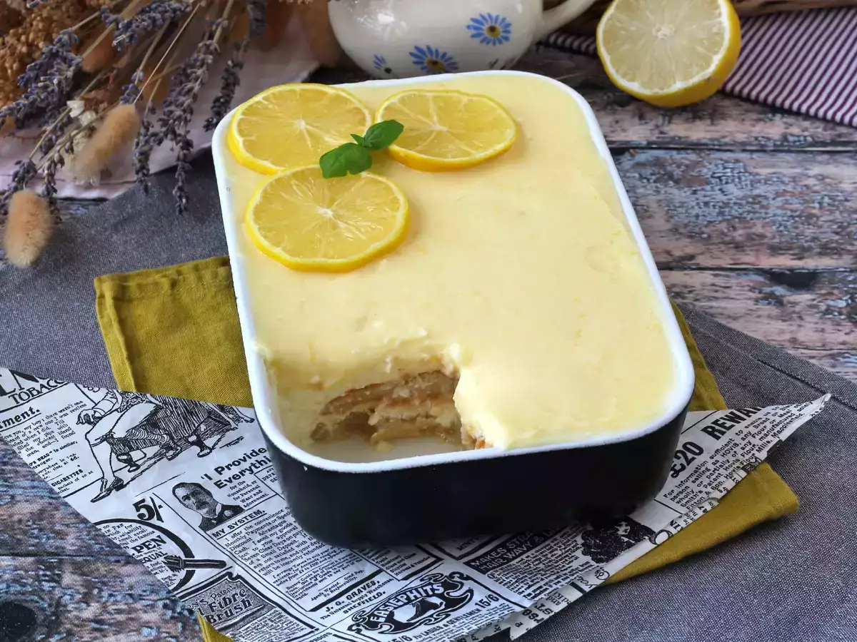 Sitruunatiramisu, klassikko, jossa on kirpeä twist - kuva 4