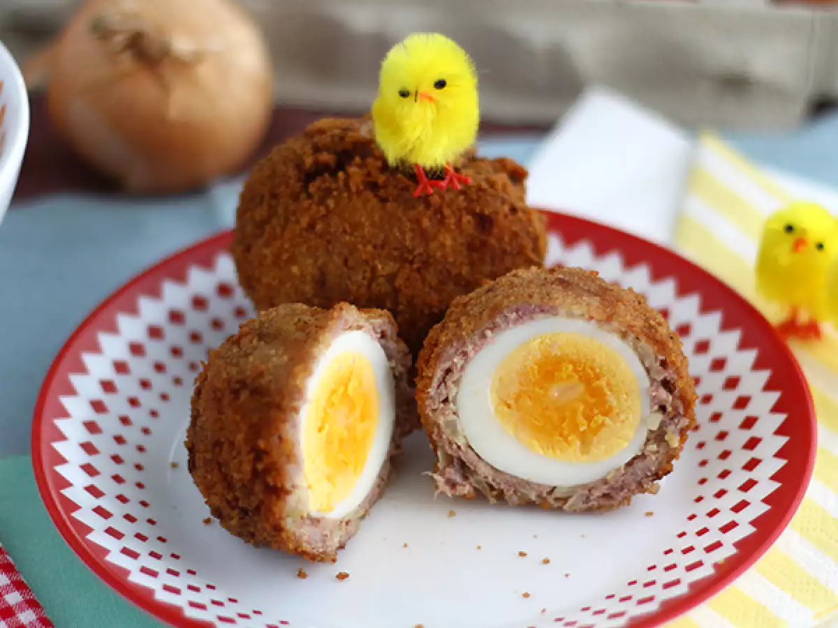 Skotlantilaiset munat (Scotch eggs) – paneroidut kananmunat