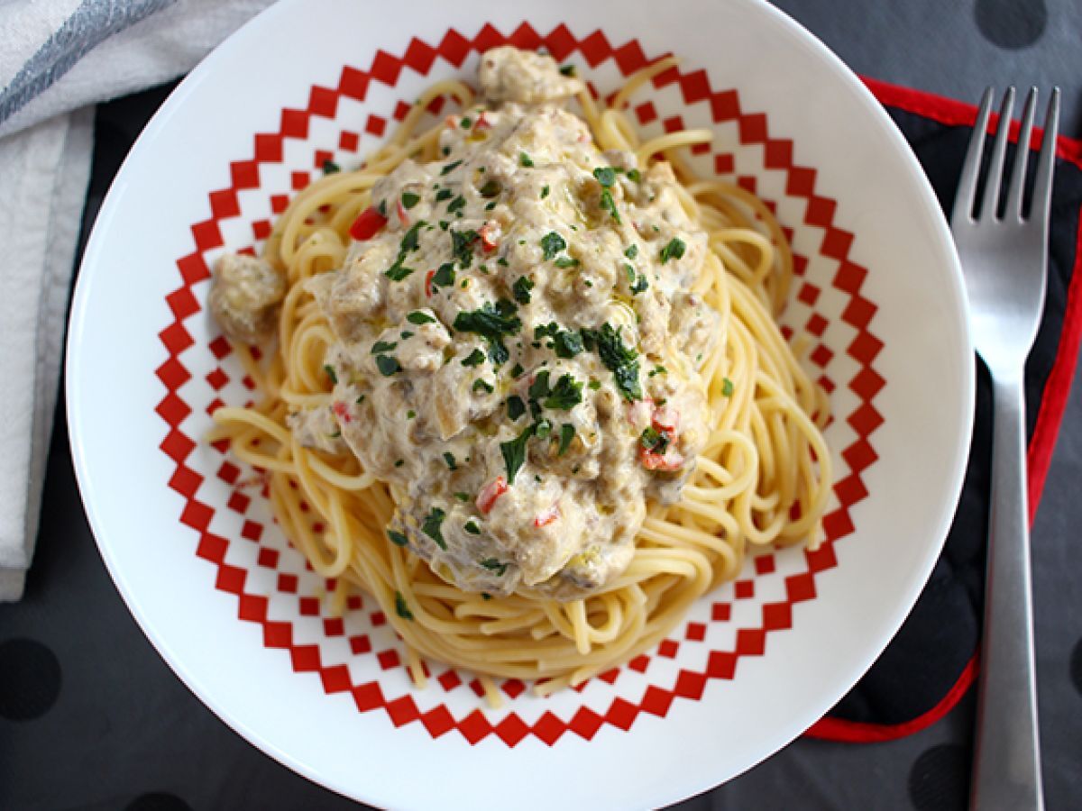 Spagetti munakoisokarbonaralla - kuva 2