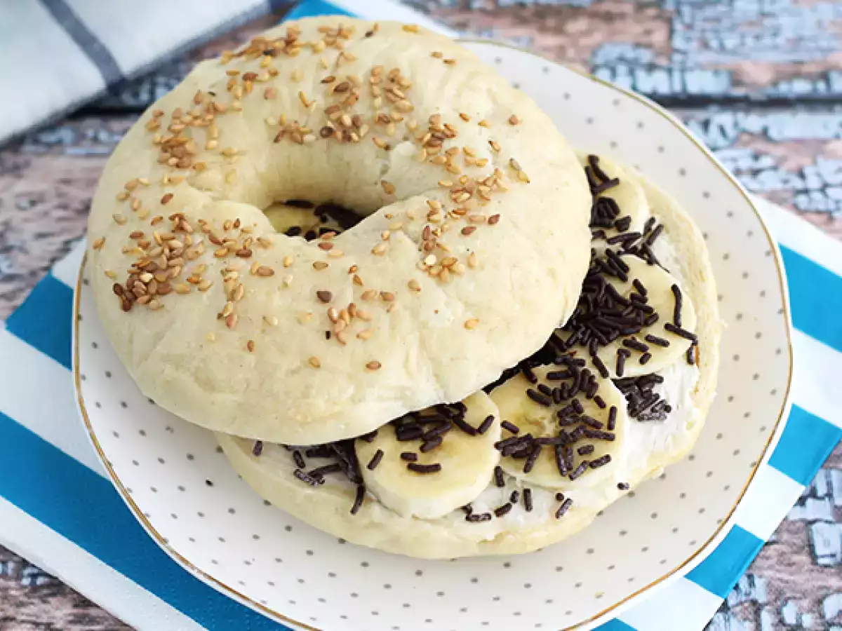 Suklaa-banaanibagelit