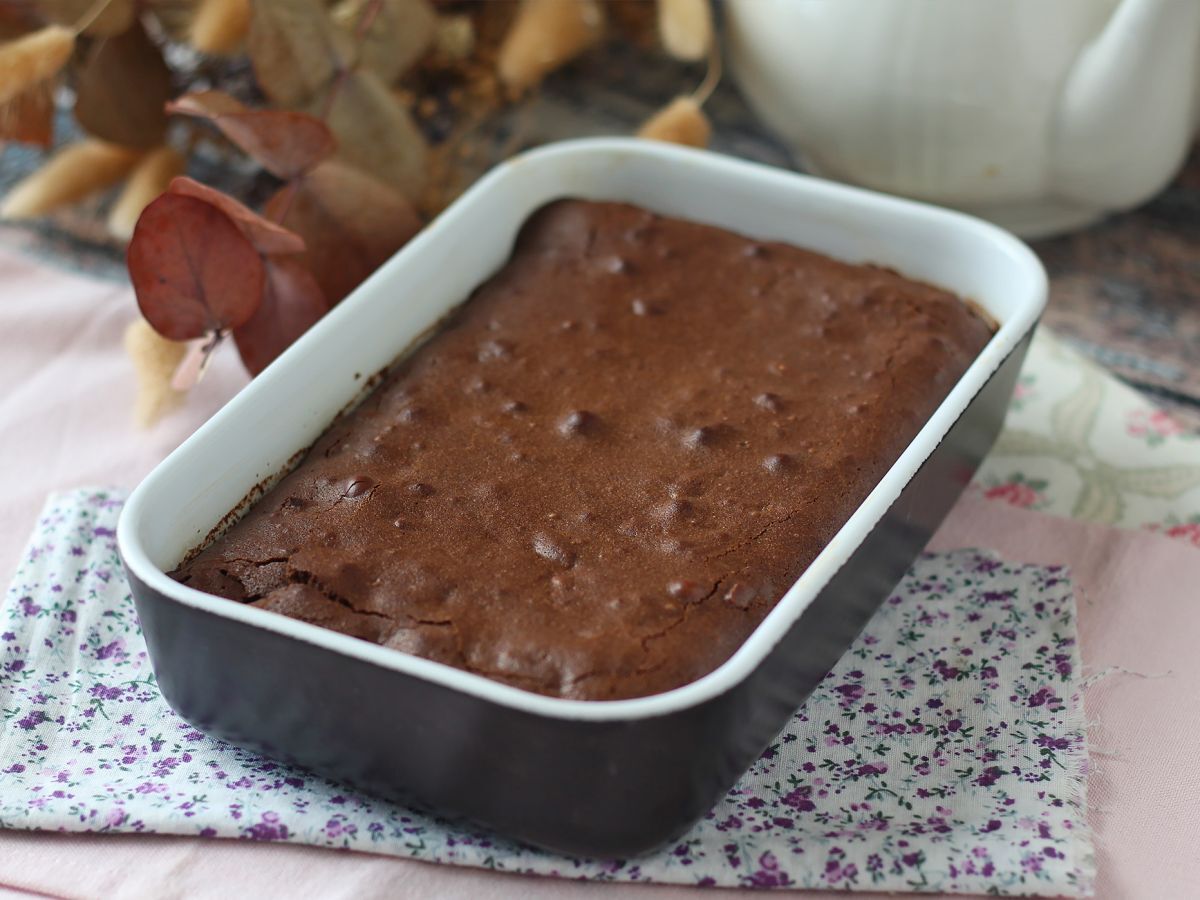 Suklaa- ja saksanpähkinäbrownie Air Fryerissa - kuva 6