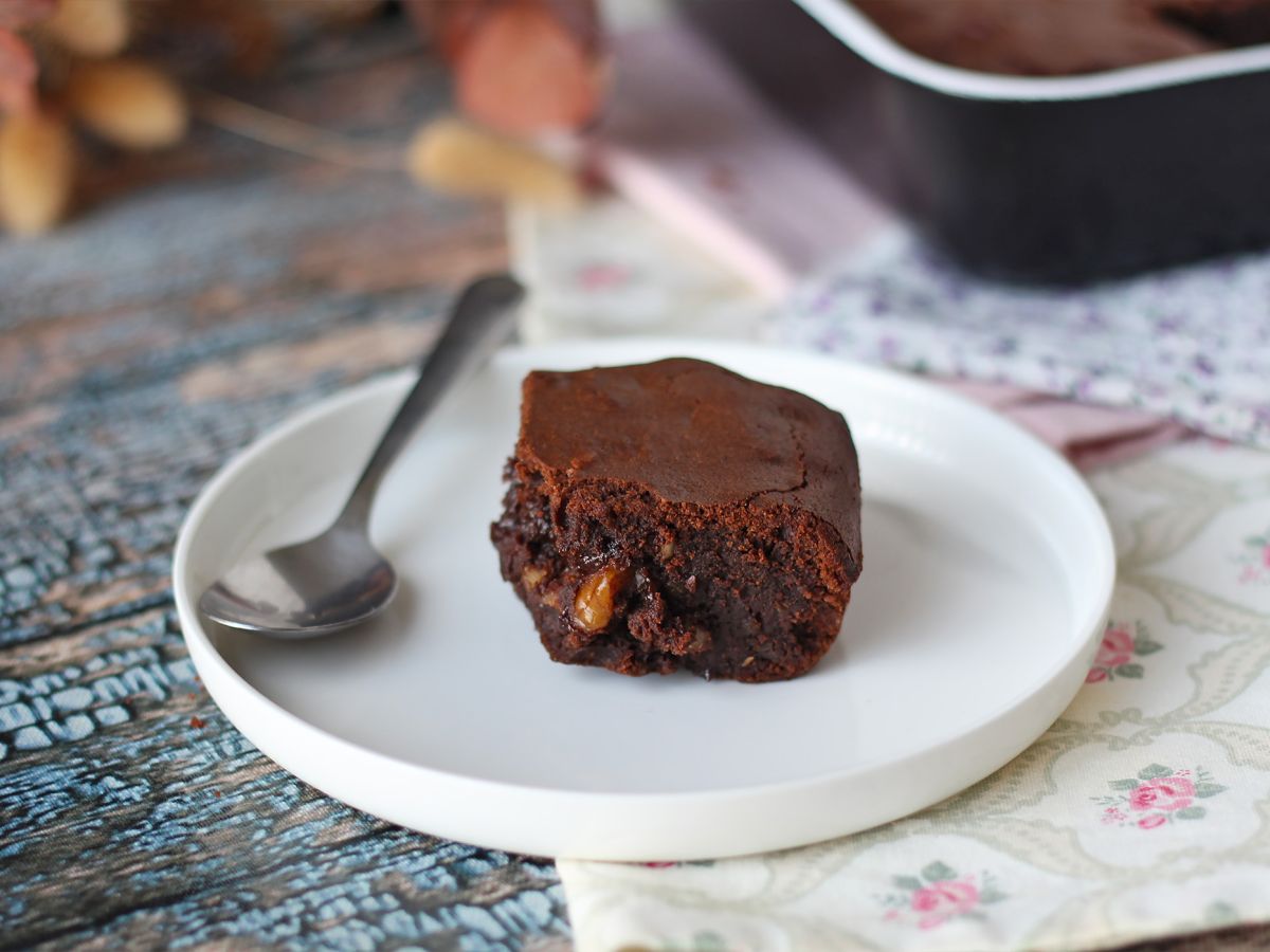 Suklaa- ja saksanpähkinäbrownie Air Fryerissa - kuva 7