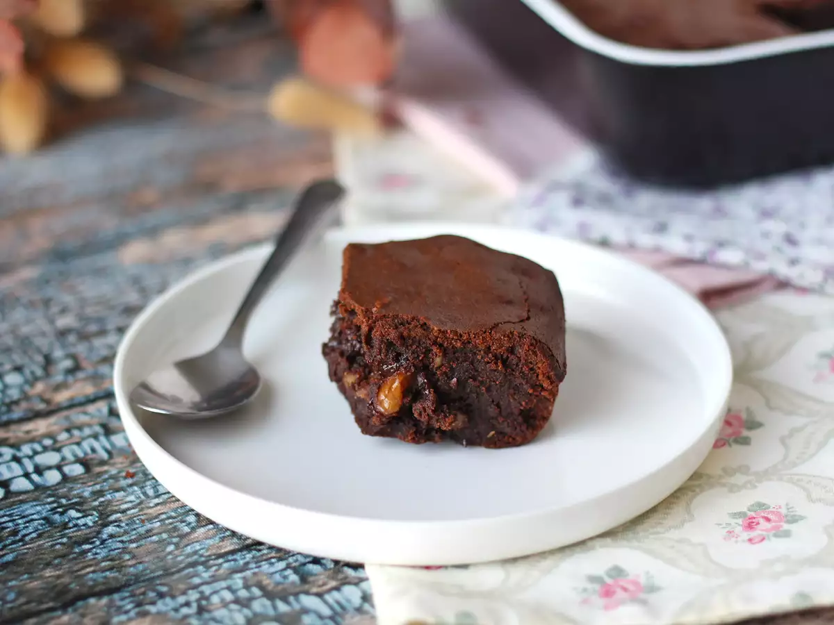 Suklaa-saksanpähkinäbrownie Airfryerissa - kuva 7