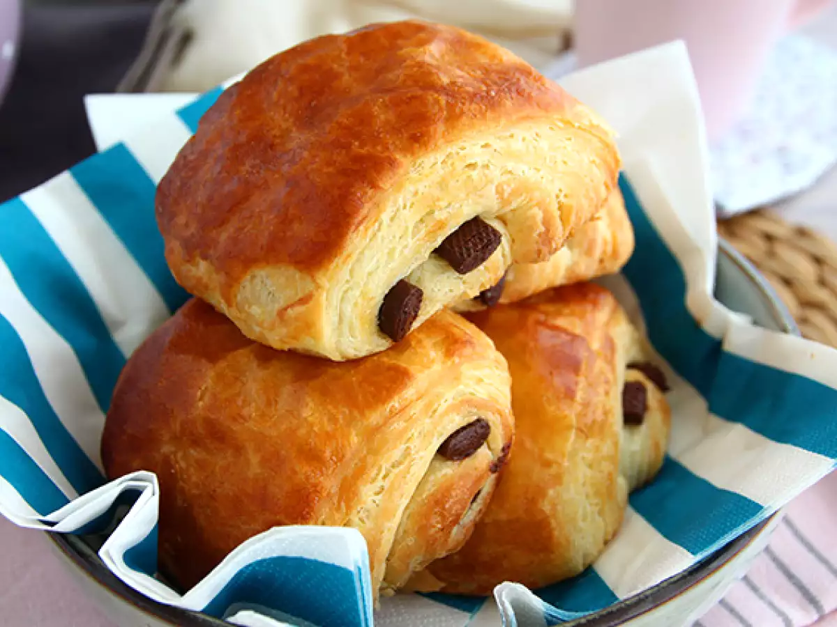 Suklaacroissantit eli pain au chocolat - kuva 3