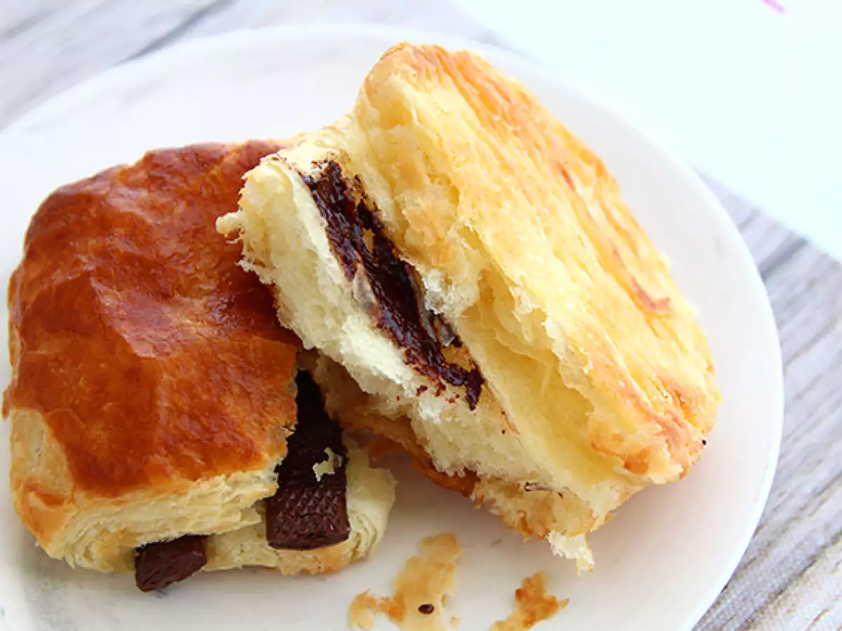 Suklaacroissantit eli pain au chocolat - kuva 4