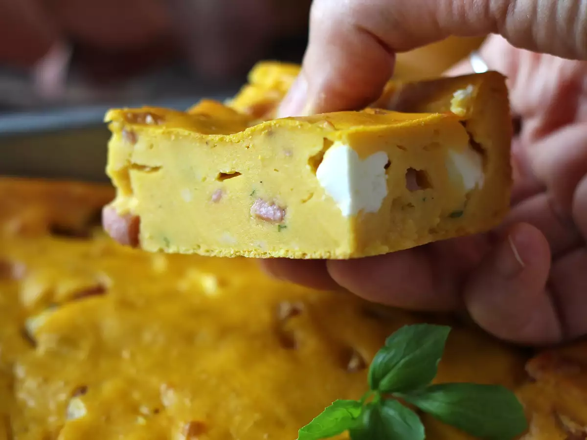 Suolainen kinkku-feta-brownie kurpitsakeitosta – täydellinen resepti keiton tähteiden hyödyntämiseen! - kuva 5