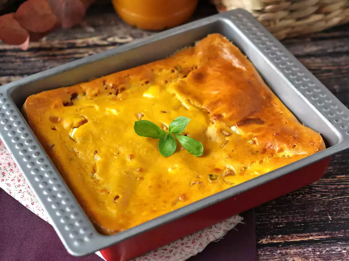 Suolainen kinkku-feta-brownie kurpitsan kanssa: täydellinen resepti kierrätyskeittoon! - kuva 2