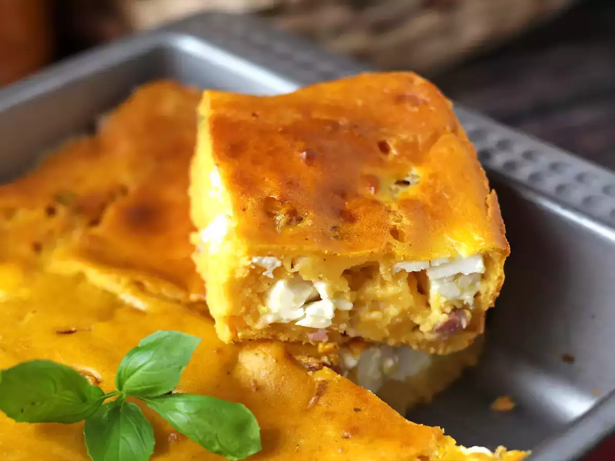 Suolainen kinkku-feta-brownie kurpitsan kanssa: täydellinen resepti kierrätyskeittoon! - kuva 3