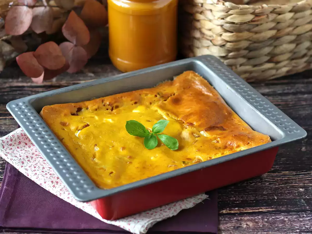 Suolainen kinkku-feta-brownie kurpitsan kanssa: täydellinen resepti kierrätyskeittoon! - kuva 4