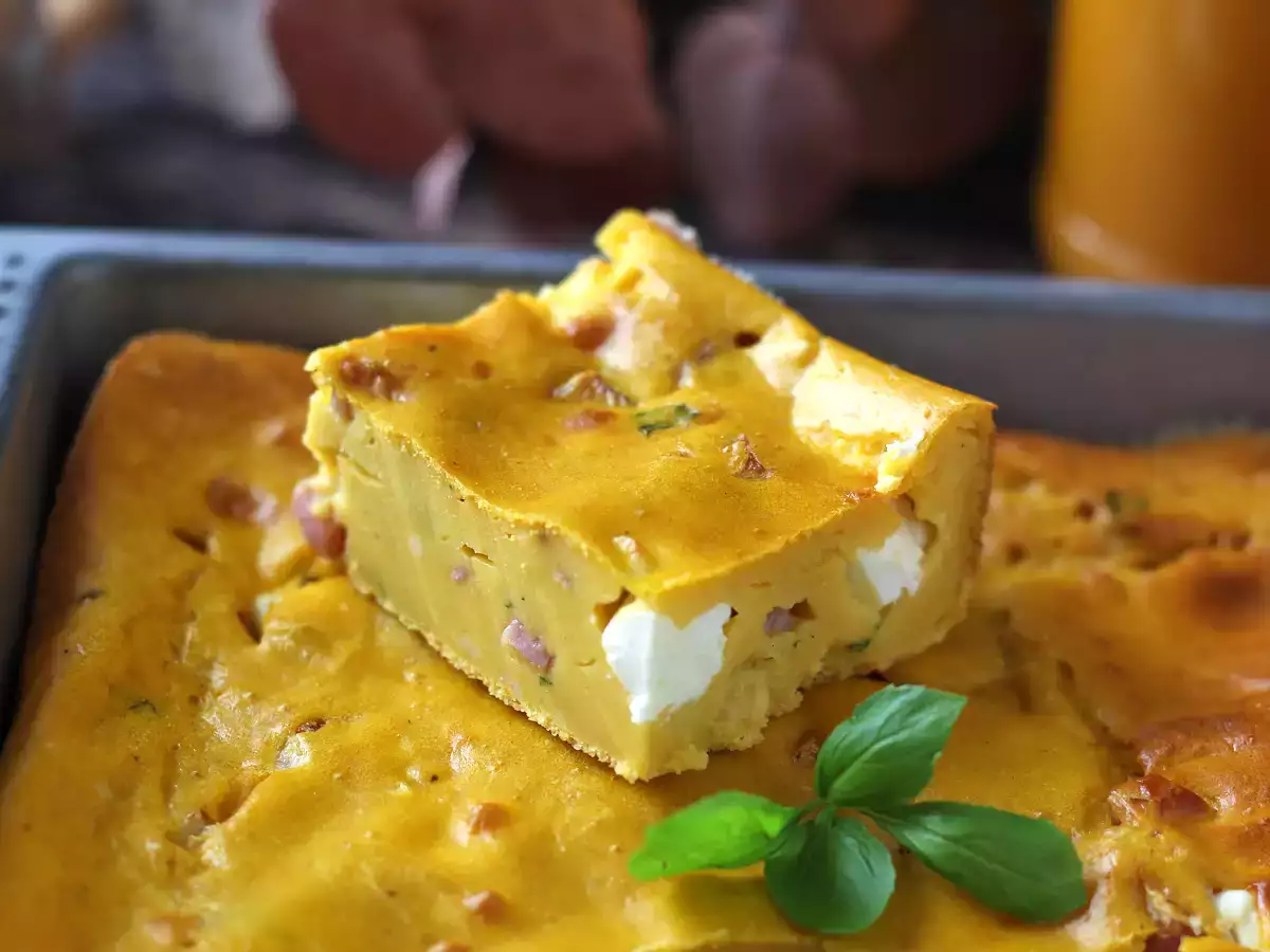 Suolainen kinkku-feta-brownie kurpitsan kanssa: täydellinen resepti kierrätyskeittoon! - kuva 7