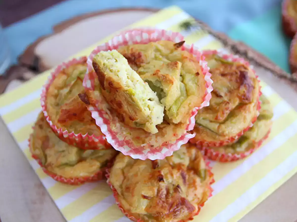 Suolaiset purjofondyy-muffinit - kuva 3