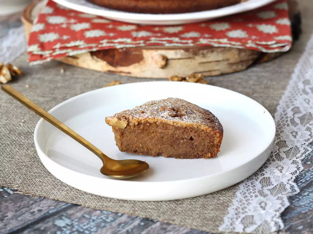 Superhelppo saksanpähkinäkakku, joka on tehty vain 4 ainesosasta. - kuva 5