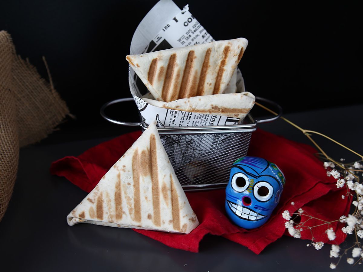 Tacoja jauhelihasamosan kanssa