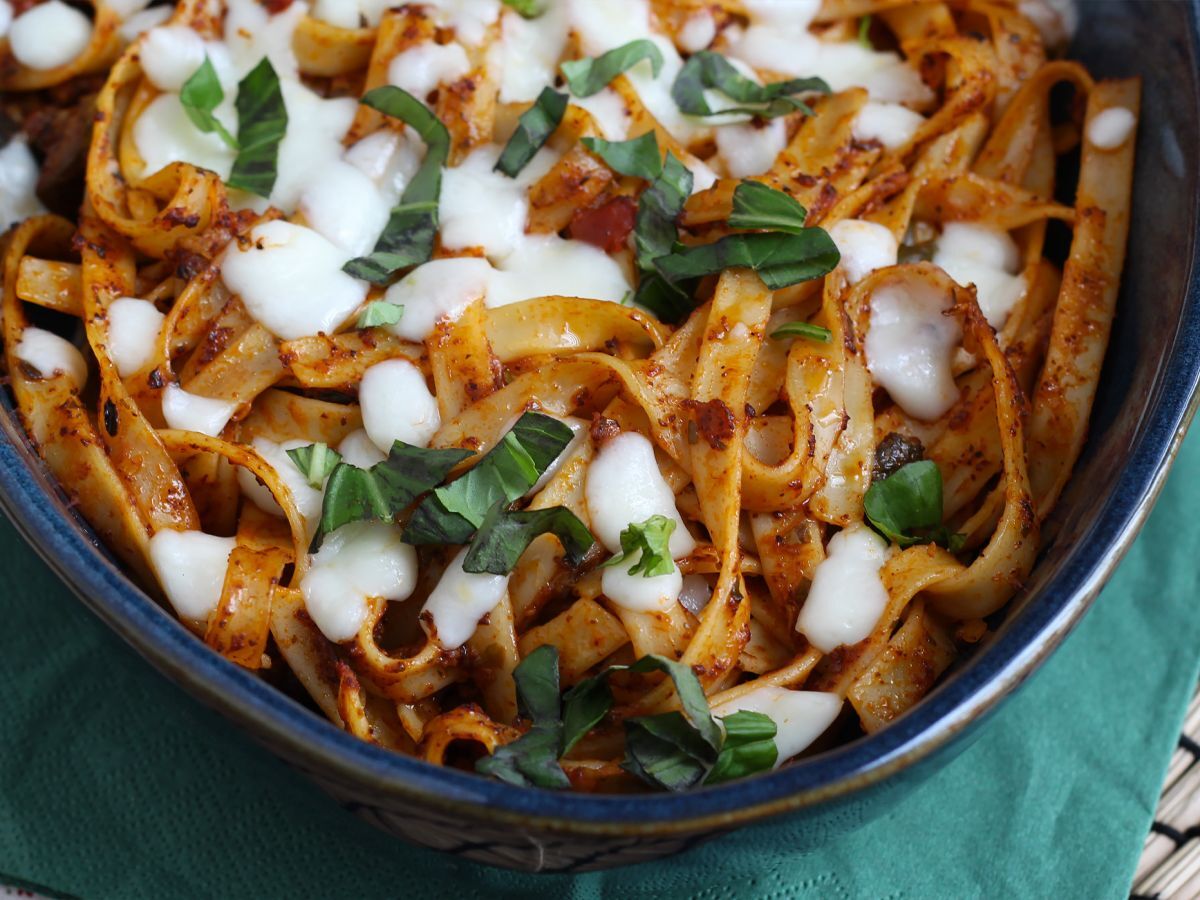 Tagliatelle al forno, hävikin vastainen resepti ylijäämäpastan käyttämiseen. - kuva 2