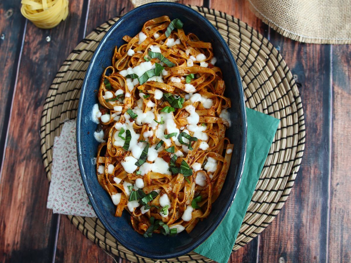 Tagliatelle al forno, hävikin vastainen resepti ylijäämäpastan käyttämiseen. - kuva 3