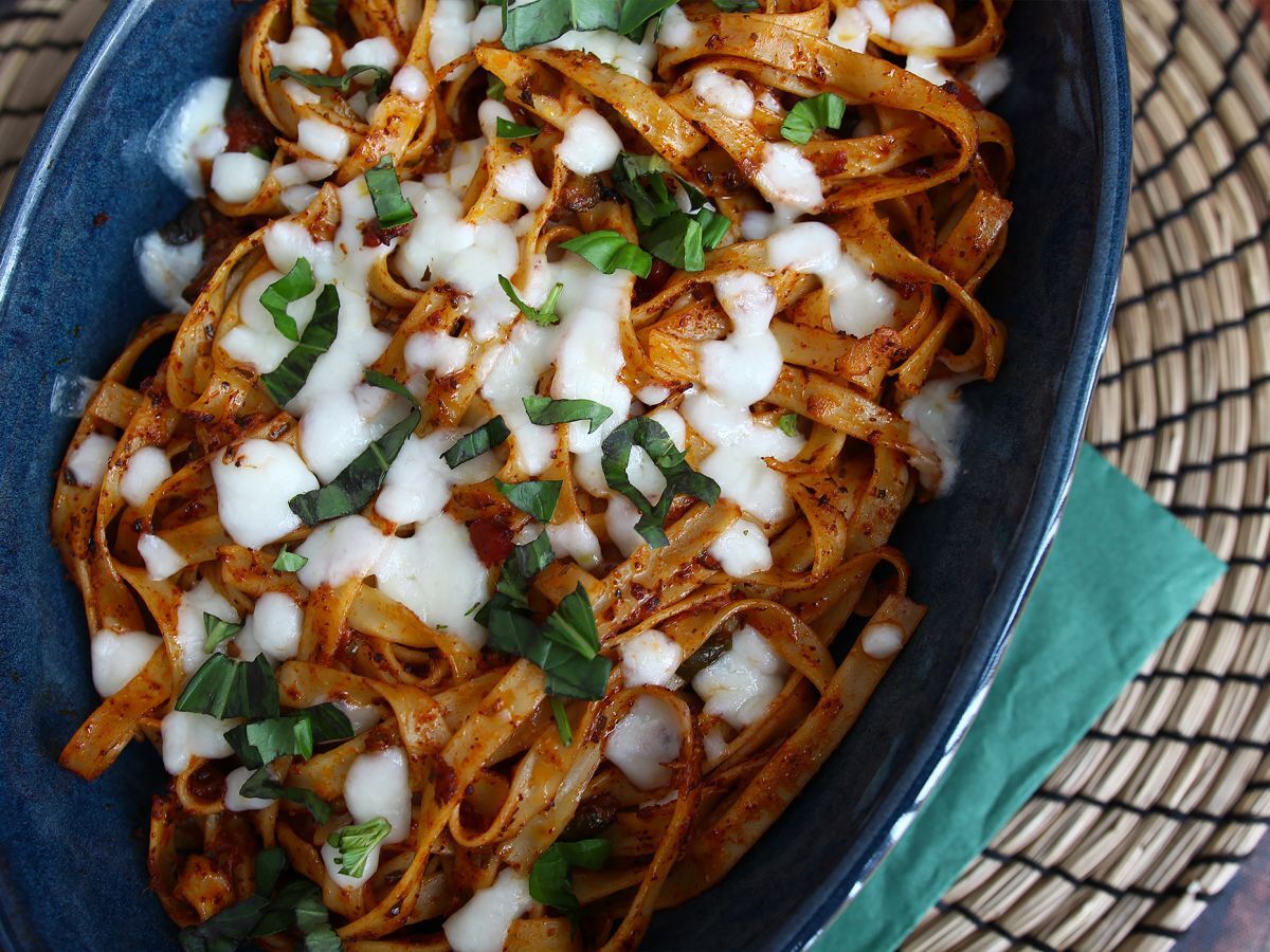 Tagliatelle al forno, hävikin vastainen resepti ylijäämäpastan käyttämiseen. - kuva 4