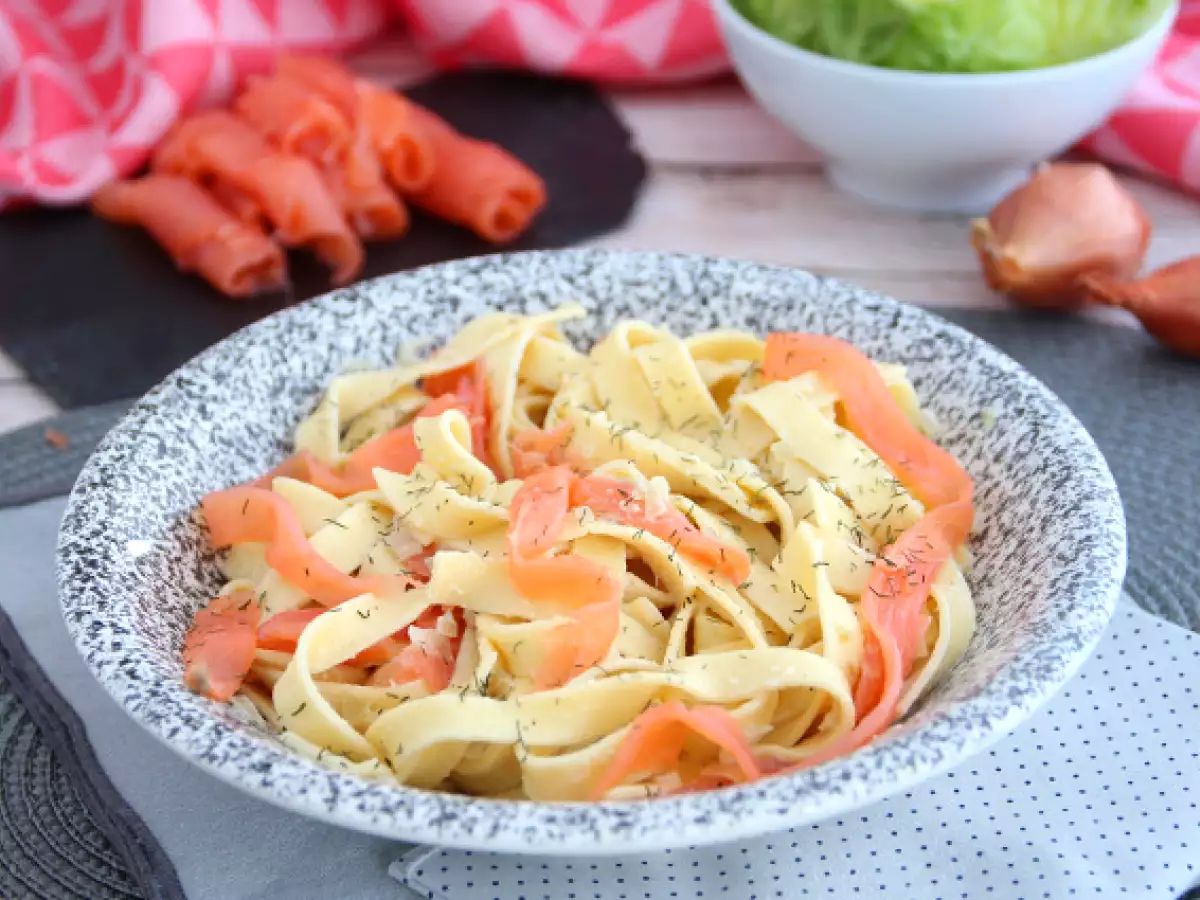 Tagliatelle savulohen ja tillin kanssa - kuva 2