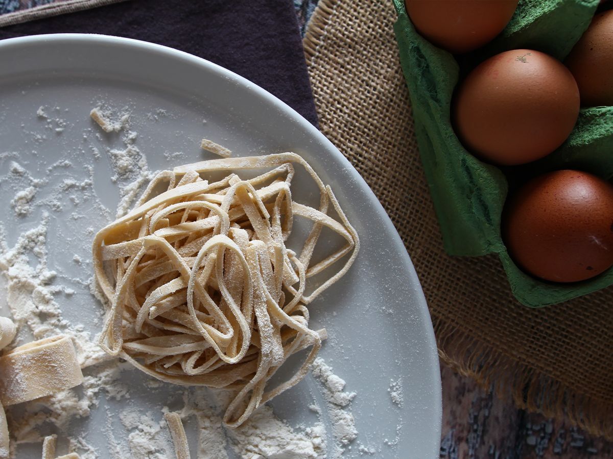 Tagliolini, vaiheittainen ohje niiden valmistamiseen kotona