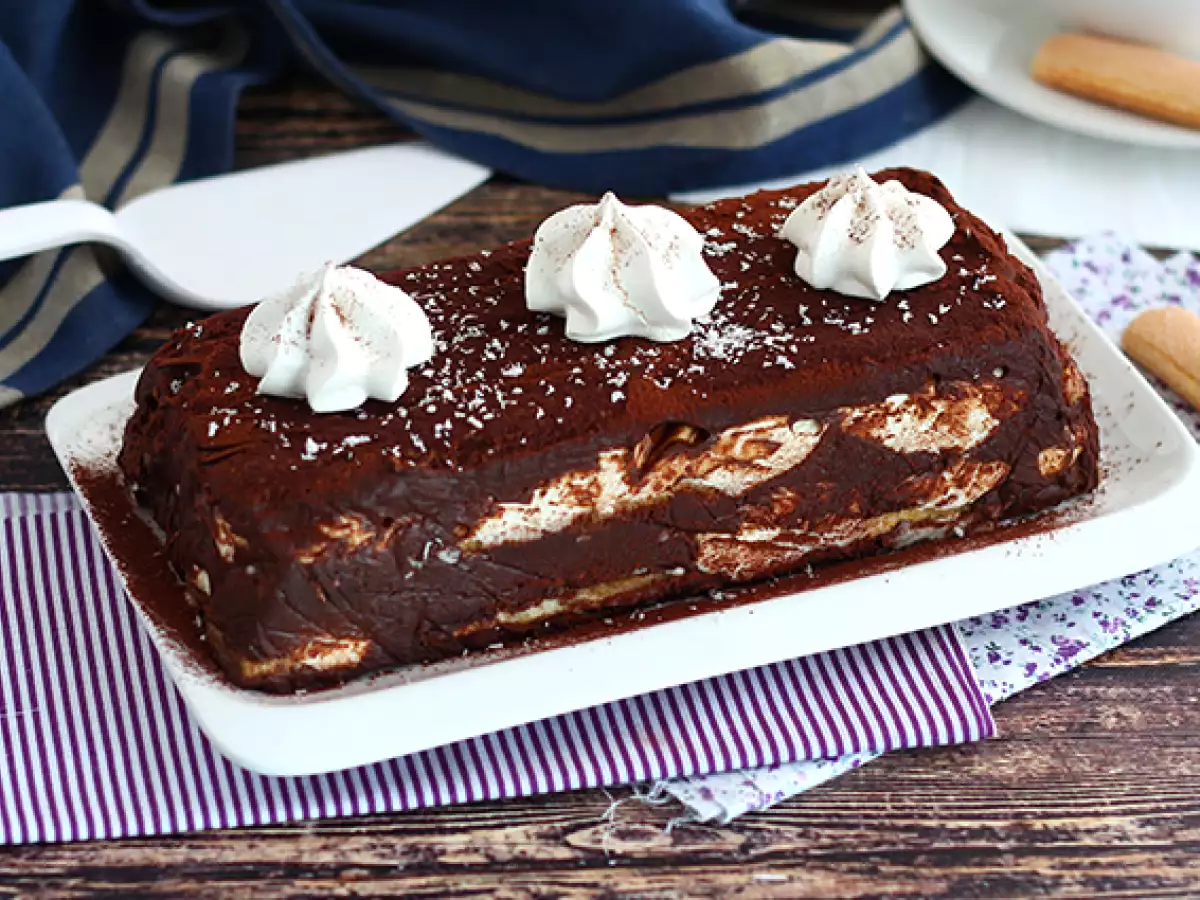 Tiramisu-jouluhalko (vaihe vaiheelta)