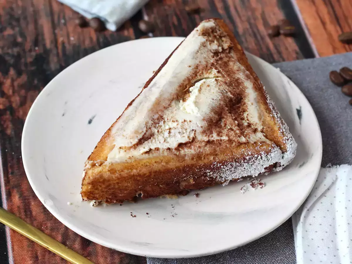 Tiramisun muotoinen tukki ilman muottia kahvin ystäville - kuva 2