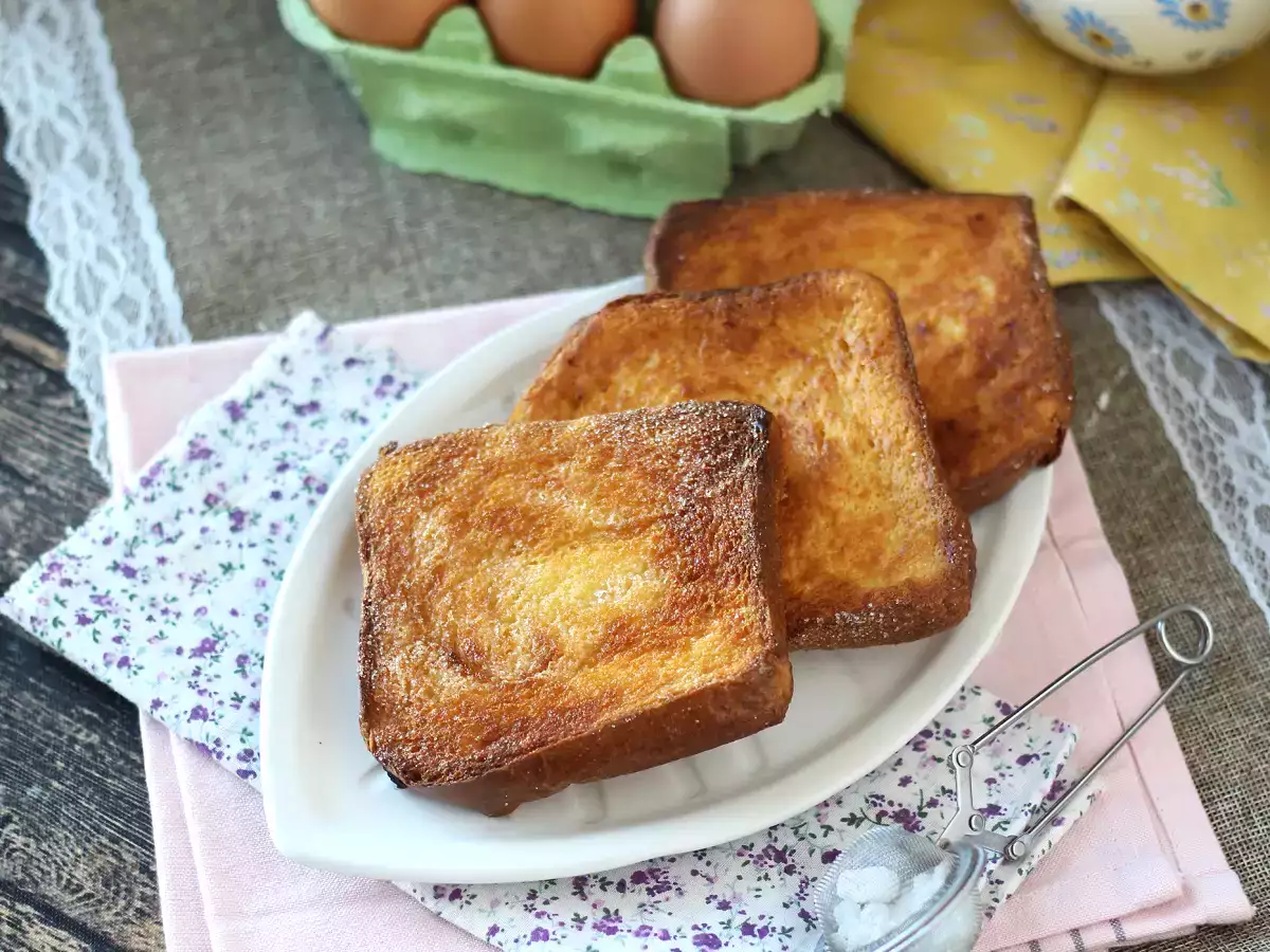 Torrijas ilmankuumentimessa briossileivän kanssa, perinne ilman komplikaatioita - kuva 2