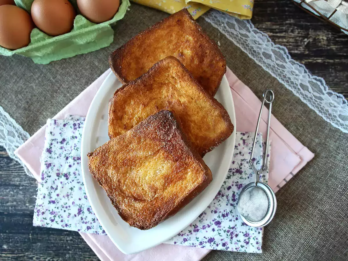 Torrijas ilmankuumentimessa briossileivän kanssa, perinne ilman komplikaatioita - kuva 8