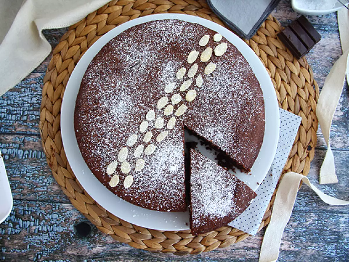 Torta Caprese – mehevä suklaakakku - kuva 2