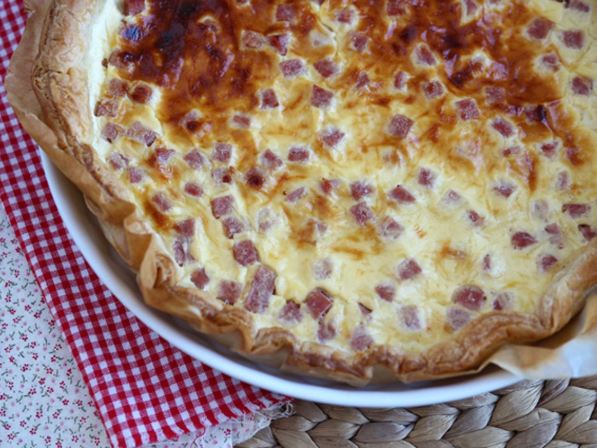 Vähärasvainen quiche kinkulla, juustolla ja jogurtilla! - kuva 2