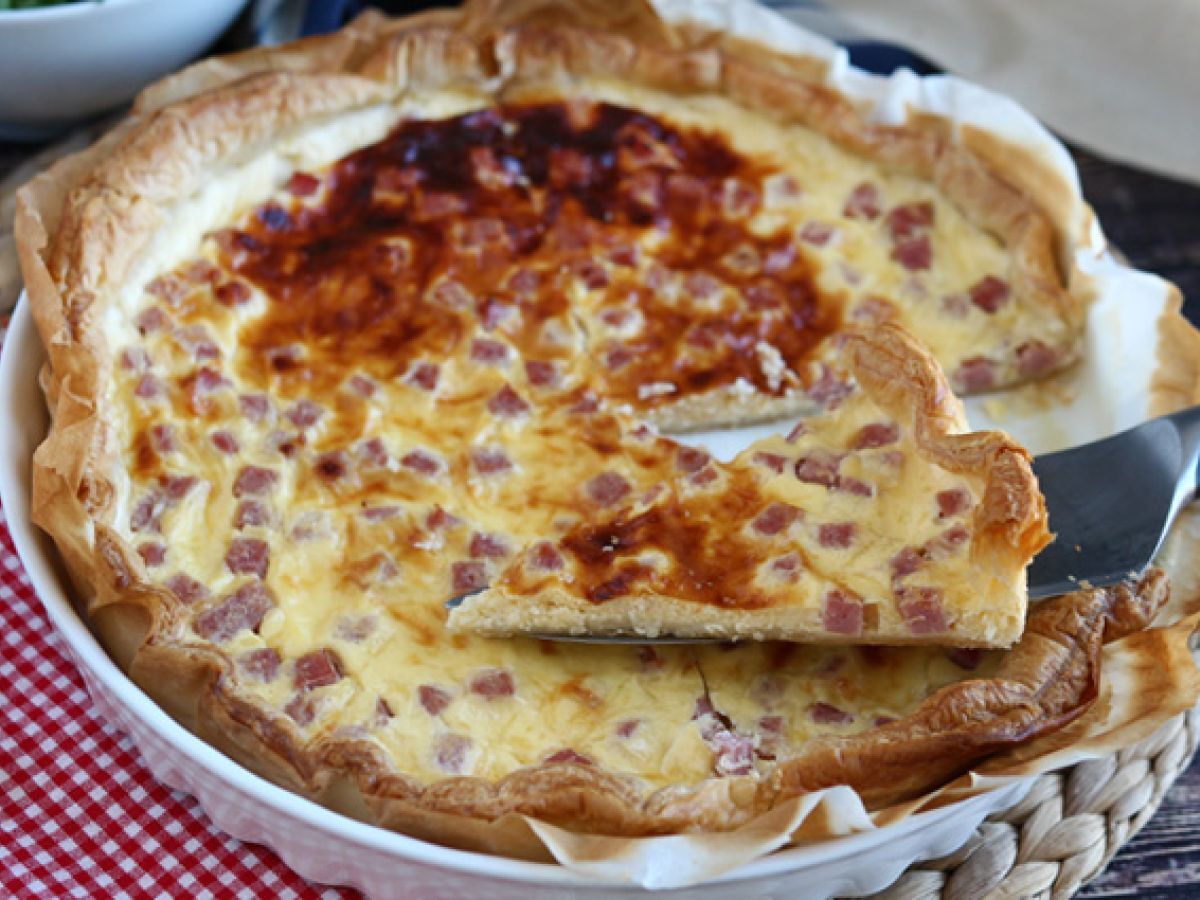 Vähärasvainen quiche kinkulla, juustolla ja jogurtilla! - kuva 3