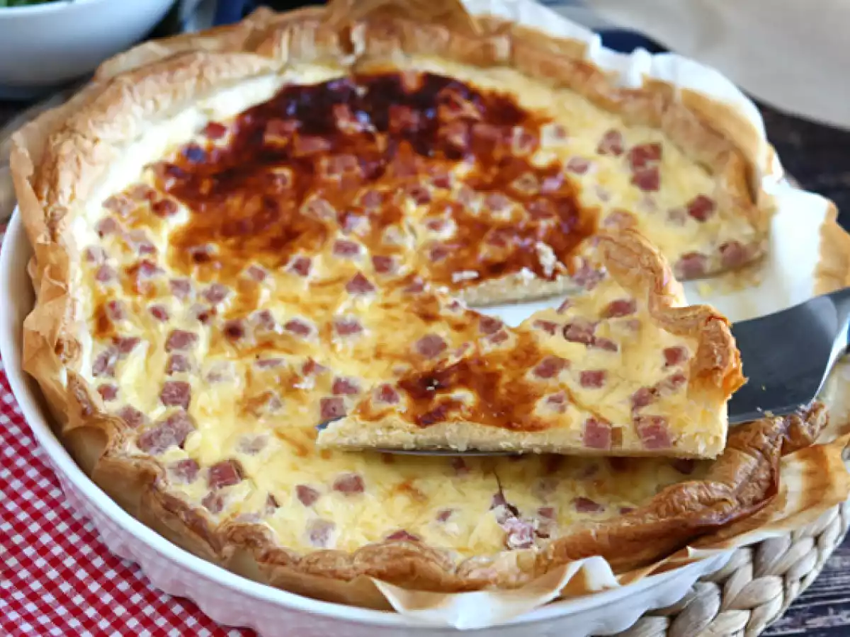 Vähärasvainen quiche kinkulla, juustolla ja jogurtilla! - kuva 3