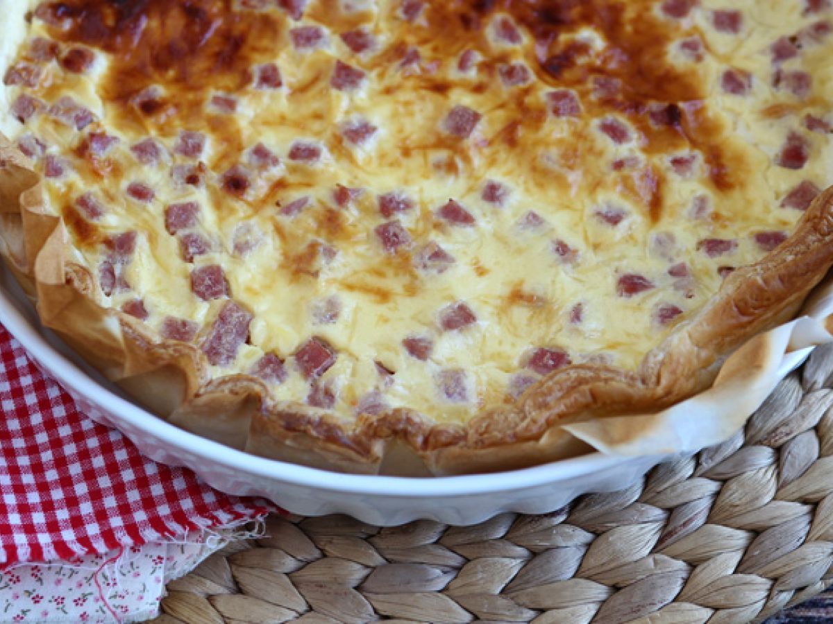 Vähärasvainen quiche kinkulla, juustolla ja jogurtilla! - kuva 4