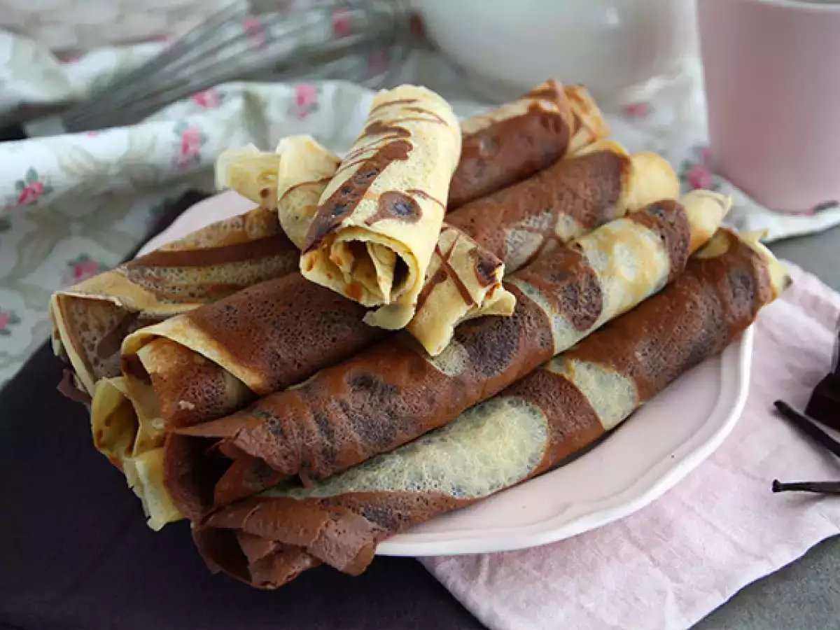 Vanilja-suklaamarmoroidut letut - kuva 4
