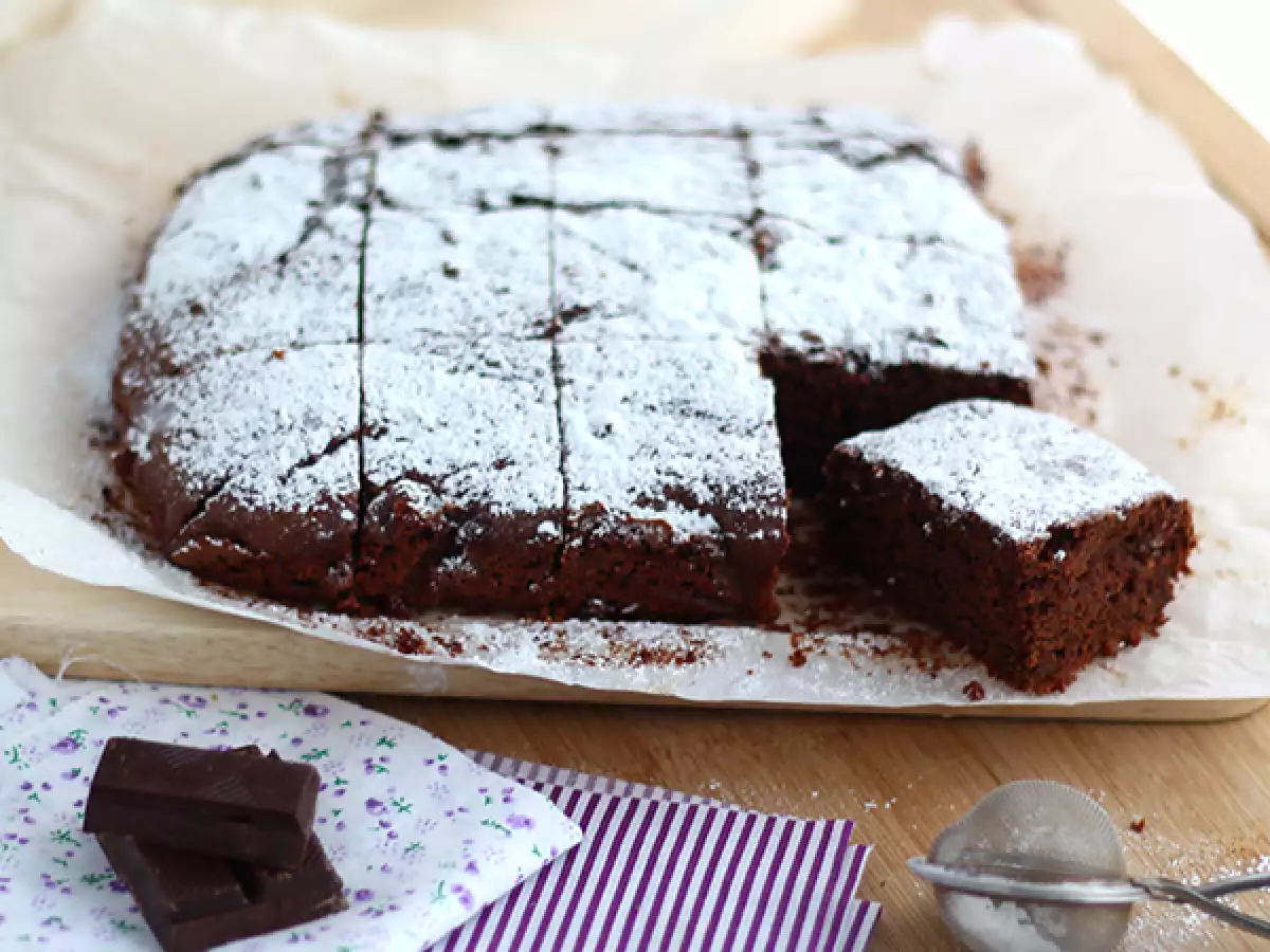 Vegaaninen brownie ilman kananmunia tai maitoa - kuva 2