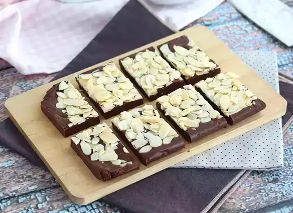 Vegaaninen maapähkinäfudge
