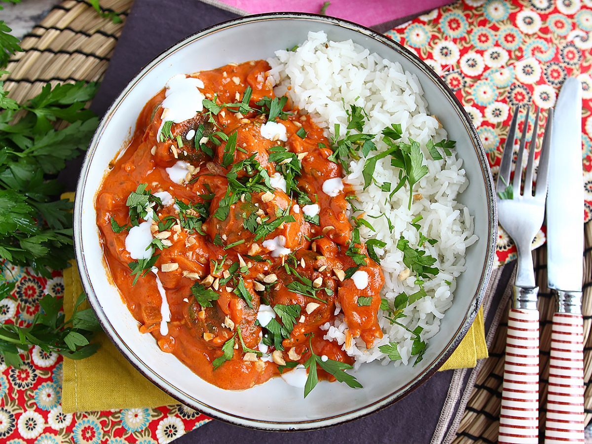Vegaaninen Malai Kofta: kikherne-lihapullia tomaattikastikkeessa - kuva 5