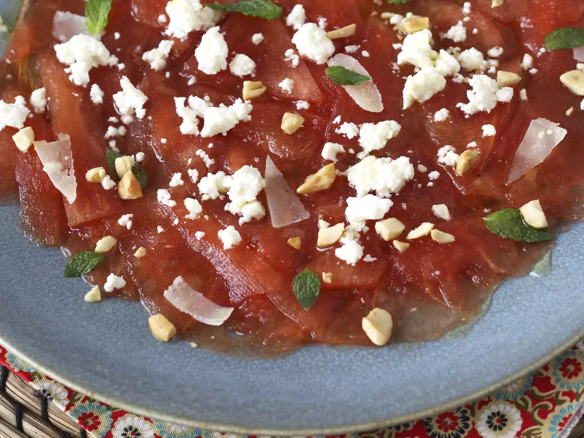 Vesimelon carpaccio – virkistävä kesäinen alkupala - kuva 6
