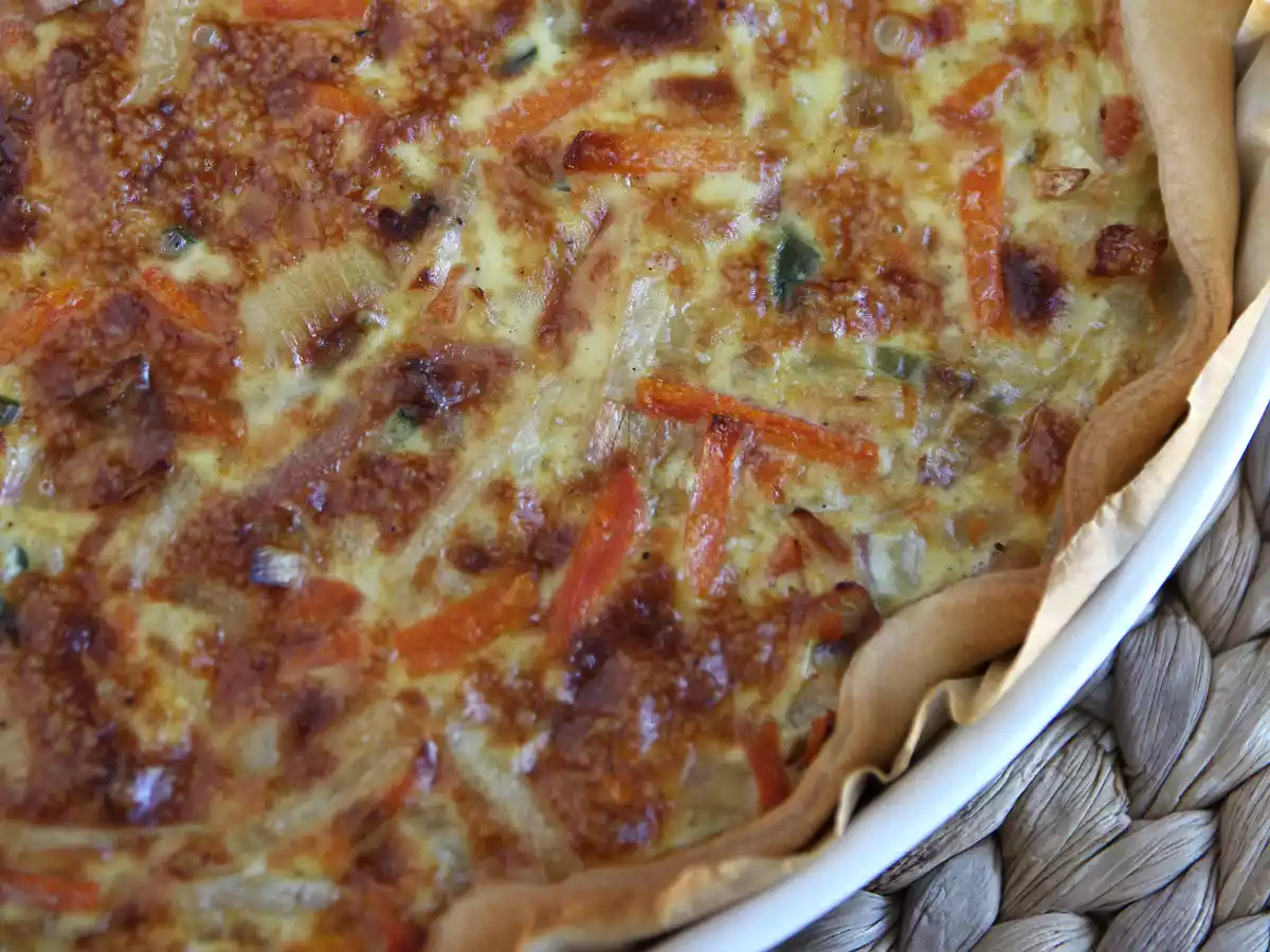 Vihannes- ja pekoniquiche, jota kaikki rakastavat! - kuva 2