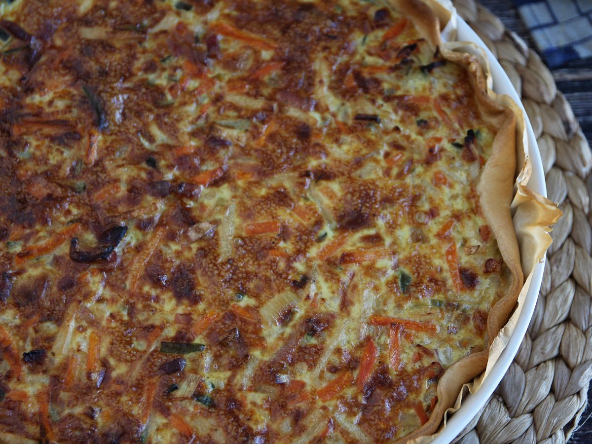 Vihannes- ja pekoniquiche, jota kaikki rakastavat! - kuva 4