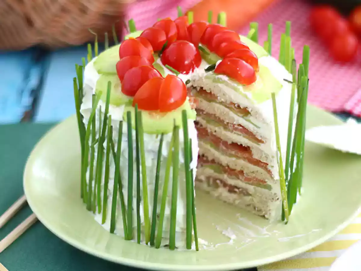 Voileipäkakku, raikas aperitiivikakku - kuva 2
