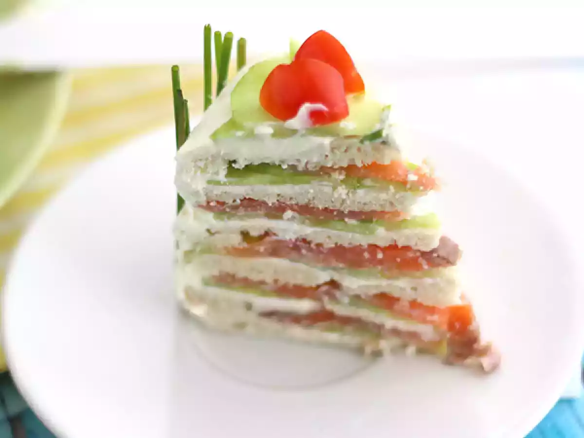 Voileipäkakku, raikas aperitiivikakku - kuva 5